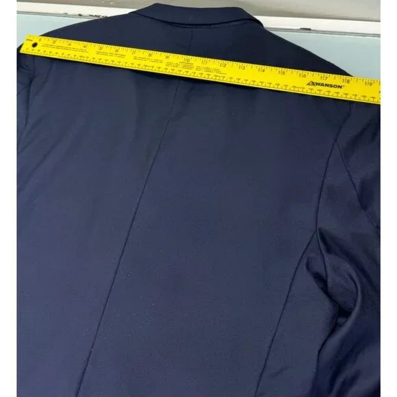 Loro Piana Faconnable Blazer Sport Coat 50R Navy Blue 2 Button Double Vent - Picture 12 of 12